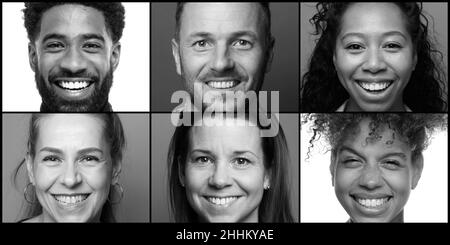 Portraits de belles femmes commerciales puissantes Banque D'Images