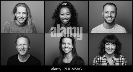 Portraits de belles femmes commerciales puissantes Banque D'Images