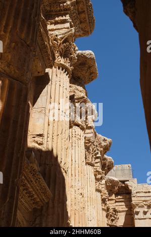 Le Temple de Bacchus à Héliopolis Banque D'Images