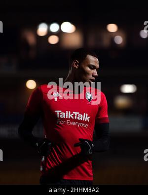 Corrie Ndaba, Salford City FC. Banque D'Images