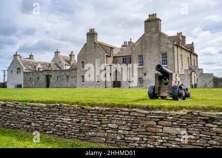 Skaill House ancienne résidence de William Watt le propriétaire local a reconnu avoir trouvé et découvert Skara Brae sur le continent Orkney en Écosse Banque D'Images