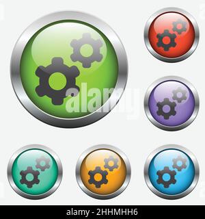 boutons de glace des pignons Illustration de Vecteur