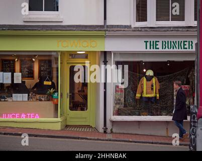 Boutiques dans le nord de Laine, Brighton Banque D'Images