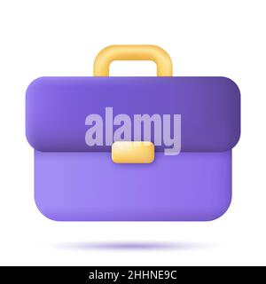 L'icône porte-documents d'affaires Illustration de Vecteur