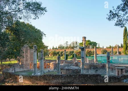 Villa di Adriano, Villa Hadrien, site classé au patrimoine mondial de l'UNESCO, Tivoli, Lazio, Italie, Europe Banque D'Images