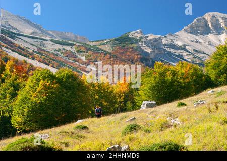 Parc national de Majella, Vallée du Saint-Esprit, Fara San Martino, Chieti, Abruzzes, Italie, Europe Banque D'Images