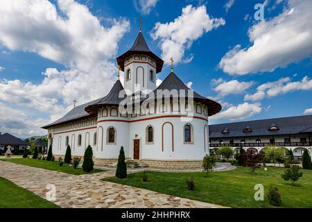 Un monastère orthodoxe dans la Bucovine en Roumanie Banque D'Images