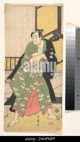 La troisième Sawamura Sojuro comme un homme debout avec les pieds largement écartez ca.1795 ?Katsukawa Shun'ei 勝川春英 Japonais.La troisième Sawamura Sojuro comme un homme debout avec les pieds largement écartez 36799 Banque D'Images
