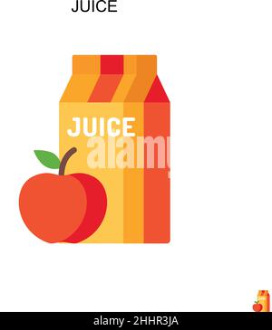 Juice simple Vector Icon.Perfect color pictogramme moderne sur un tracé modifiable.Icônes Juice pour votre projet d'entreprise Illustration de Vecteur