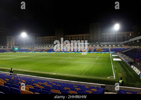 Londres, Royaume-Uni.25th janvier 2022.Vue générale du stade lors du match EFL Sky Bet League 1 entre AFC Wimbledon et Ipswich Town à Plough Lane, Londres, Angleterre, le 25 janvier 2022.Photo de Carlton Myrie.Utilisation éditoriale uniquement, licence requise pour une utilisation commerciale.Aucune utilisation dans les Paris, les jeux ou les publications d'un seul club/ligue/joueur.Crédit : UK Sports pics Ltd/Alay Live News Banque D'Images