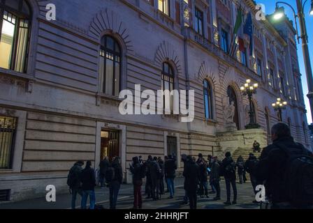 Rome, Italie.25th janvier 2022.25/01/2022 Rome, Media Parliament Square crédit: Agence de photo indépendante/Alamy Live News Banque D'Images