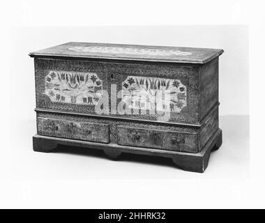 Thorax inférieur env.1800 américain.Thorax inférieur.Américain. CA.1800. Peuplier.Fabriqué dans le comté de Montgomery, Pennsylvanie, États-Unis Banque D'Images