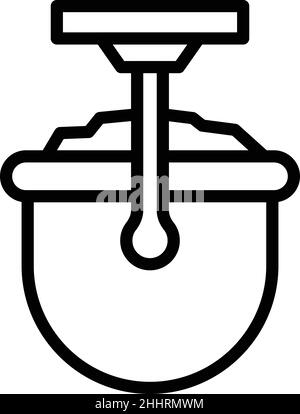 Vecteur de contour d'icône de chou-fleur en aluminium.Roue de voiture.jdm en acier Illustration de Vecteur