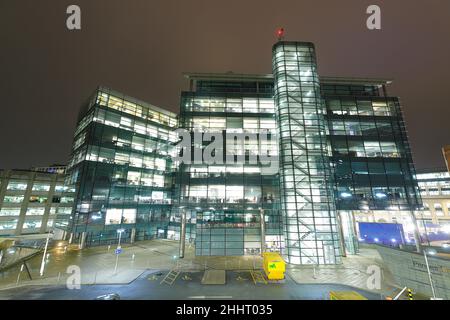 Princes Exchange dans le centre-ville de Leeds et l'un des lieux de tournage de 'The Hunters Prayer' Banque D'Images