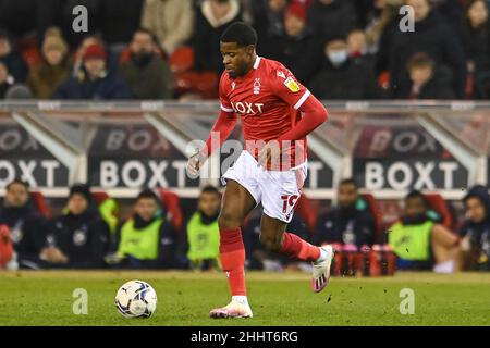 Xande Silva #19 de la forêt de Nottingham en action pendant le match à, le 1/25/2022.(Photo de Craig Thomas/News Images/Sipa USA) crédit: SIPA USA/Alay Live News Banque D'Images