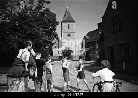 Scènes de village à Sandridge, Hertfordshire.Vers 1945. Banque D'Images