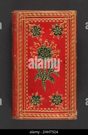 Le bureau de l'Église en françois contenant les bureaux pour toute l'année, plusieurs prières tirées de l'Église-sainte et des saints pères, les hymnes en vers françois, avec une instruction pour les fimèles 1792 Église catholique cette église catholique de langue française contient des prières et des dévotions avec une inscription sur le devant de la feuille de flyso :'Moniteur Veniere aîné palais de justice Cour de la Chapelle Paris.'contemporain français doré rouge maroc se liant avec des incrustations de fleurs du maroc vert foncé sur les couvertures et la colonne vertébrale; tous les bords dorés; feuilles d'endeuille rose.Bordures, contours et gommage I Banque D'Images
