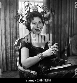 Romancier Roberta Leigh.15th décembre 1954. Banque D'Images