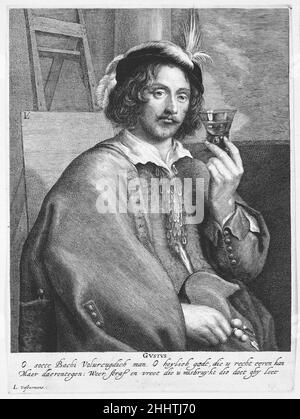 Allégorie de goût (Portrait du peintre Jan Davidsz. De Heem, après un autoportrait) 1615–75 Lucas Vorsterman I Flamand.Allégorie de goût (Portrait du peintre Jan Davidsz. De Heem, après un autoportrait).Lucas Vorsterman I (Flamand, Zaltbommel 1595–1675 Anvers).1615–75.Gravure; entre le premier et le deuxième état tel que décrit dans Hollstein (sans 'ex' après Vorstermans).Portrait de Jan Davidsz de Heem (néerlandais, Utrecht 1606–1683/84 Anvers).Imprime Banque D'Images