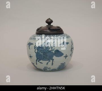 Jarre avec des créatures mythiques 16th siècle Chine.Bocal avec créatures mythiques.Chine.16th siècle.Porcelaine peinte en bleu cobalt sous glaçure (articles de Jingdezhen).Dynastie Ming (1368–1644).Céramique Banque D'Images