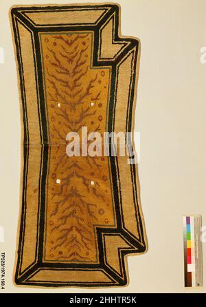 Tapis de selle avec branches de conception 18th siècle Chine.Tapis à selle avec branches.Chine.18th siècle.Fondation: Coton; laine nouée.Dynastie Qing (1644–1911).Textiles-tapis Banque D'Images