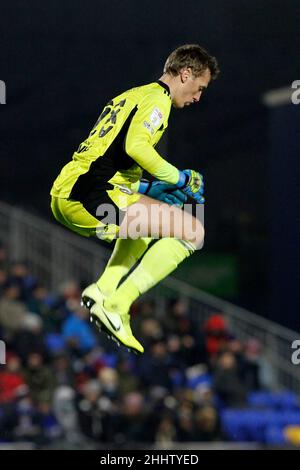 Londres, Royaume-Uni.25th janvier 2022.Christian Walton de la ville d'Ipswich lors du match EFL Sky Bet League 1 entre AFC Wimbledon et Ipswich Town à Plough Lane, Londres, Angleterre, le 25 janvier 2022.Photo de Carlton Myrie.Utilisation éditoriale uniquement, licence requise pour une utilisation commerciale.Aucune utilisation dans les Paris, les jeux ou les publications d'un seul club/ligue/joueur.Crédit : UK Sports pics Ltd/Alay Live News Banque D'Images