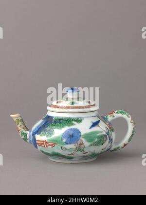 Petit pot à vin ou théière couvert 1662–1722 chinois.Petite casserole à vin ou théière couverte 460682 Banque D'Images