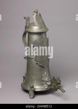 Guild Tankard (Zunftkanne) ou Schleifkanne 1604, avec des ajouts de fin 18th ou début 19th siècle allemand, Nuremberg.Guild Tankard (Zunftkanne) ou Schleifkanne 460919 Banque D'Images