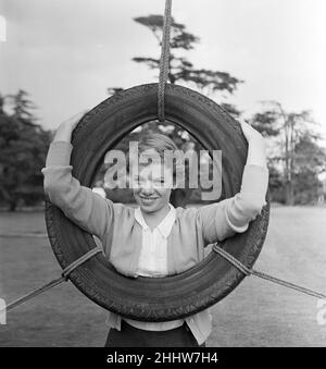 L'actrice Jill Bennett, âgée de 24 ans.12th août 1955. Banque D'Images