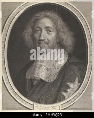 Chancellier Michel IV le Tellier 1674 Robert Nanteuil Français.Chancellier Michel IV le Tellier 349004 Banque D'Images