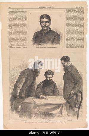 Planification de la capture de Booth et Harold 1865 après Alexander Gardner American, Scottish.Planification de la capture de Booth et Harold 305839 Banque D'Images