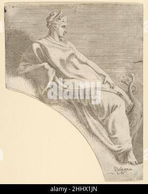 Juno, de la série 'douze Muses et Déesses' 1540–56 Léon Davent French.Juno, de la série 'douze Muses et Déesses' 336970 Banque D'Images