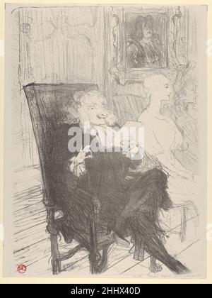 Truffier et Moreno, aux femmes Savantes 1893 Henri de Toulouse-Lautrec Français.Truffier et Moreno, dans les femmes Savantes 334116 Banque D'Images