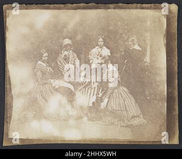 34. Groupes artistiques dans diverses poses ca.1845 Calvert Richard Jones.34. Groupes artistiques dans diverses poses 306342 Banque D'Images