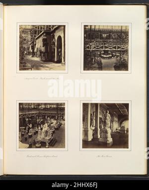 [Cour assyrienne, façade vers la Nave; vue surélevée de la Cour assyrienne; Cour grecque et romaine de sculpture; les trois Graces] ca.1859 attribué à Philip Henry Delamotte British.[Cour assyrienne, façade vers la Nave; vue surélevée de la Cour assyrienne; Cour grecque et romaine de sculpture; les trois Graces] 285799 Banque D'Images