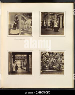 [Intérieur de la Cour égyptienne; Galerie de sculptures classiques avec Discus-Thrower; vue de la Cour égyptienne de la Galerie de sculptures classiques; Foliage dans la Cour égyptienne] ca.1859 attribué à Philip Henry Delamotte British.[Intérieur de la Cour égyptienne; Galerie de sculptures classiques avec Discus-Thrower; vue de la Cour égyptienne de la Galerie de sculptures classiques; Foliage à la Cour égyptienne] 285799 Banque D'Images