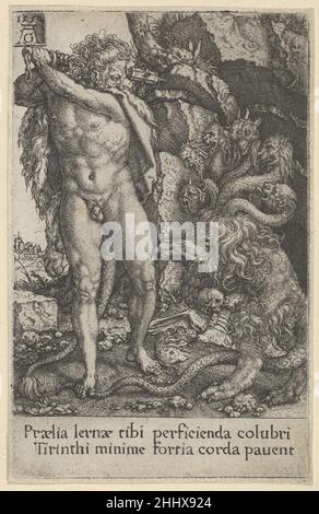 Hercules combattant l'Hydra de Lerna, des travaux d'Hercules 1550 Heinrich Aldégraiver Allemand.Hercules combattant l'Hydra de Lerna, des laboureurs d'Hercules 428421 Banque D'Images