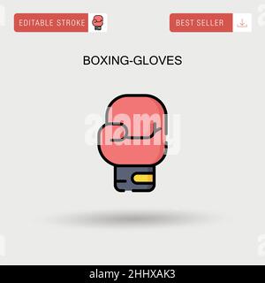 Gants de boxe icône vecteur simple. Illustration de Vecteur