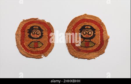 Fragment textile 6th Century Coptic.Fragment textile 475254 Banque D'Images