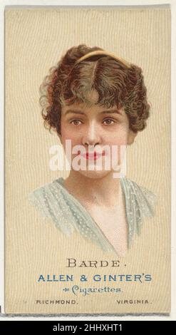 Barde, de World's Beauties, série 2 (N27) pour Allen & Ginter cigarettes 1888 cartes Allen & Ginter American Trade de World's Beauties, série 2 (N27), émises en 1888 dans un jeu de 50 cartes pour promouvoir les cigarettes Allen & Ginter.Barde, de World's Beauties, série 2 (N27) pour Allen & Ginter cigarettes 410069 Banque D'Images