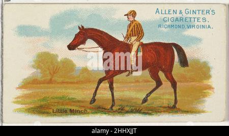 Little Minch, de la série World's Racers (N32) pour Allen & Ginter cigarettes 1888 émis par Allen & Ginter American Trade Cards de la série « The World's Racers » (N32), émis en 1888 dans un jeu de 50 cartes pour promouvoir les cigarettes Allen & Ginter.Little Minch, de la série World's Racers (N32) pour Allen & Ginter cigarettes 420354 Banque D'Images