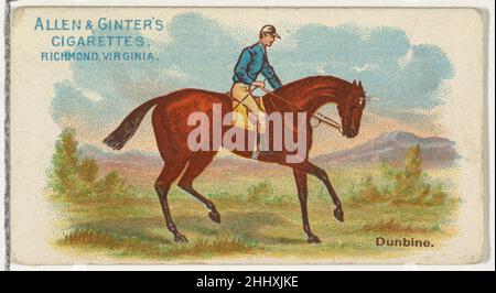 Dunbine, de la série World's Racers (N32) pour Allen & Ginter cigarettes 1888 émise par Allen & Ginter American Trade Cards de la série « The World's Racers » (N32), émise en 1888 dans un jeu de 50 cartes pour promouvoir les cigarettes Allen & Ginter.Dunbine, de la série World's Racers (N32) pour Allen & Ginter cigarettes 420282 Banque D'Images