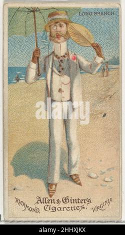 Long Branch, de la série World's Dudes (N31) pour Allen & Ginter cigarettes 1888 cartes Allen & Ginter American Trade de la série World's Dudes (N31), émises en 1888 dans un jeu de 50 cartes pour promouvoir les cigarettes Allen & Ginter.Long Branch, de la série World's Dudes (N31) pour Allen & Ginter cigarettes 411236 Banque D'Images