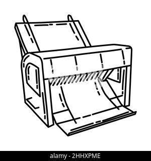 Trancheuse à pain électrique partie de l'électronique pour la cuisine et le dispositif de lavage main Icon Set Vector. Illustration de Vecteur