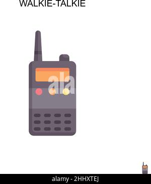 Icône de vecteur simple walkie-talkie.Modèle de conception de symbole d'illustration pour élément d'interface utilisateur Web mobile. Illustration de Vecteur