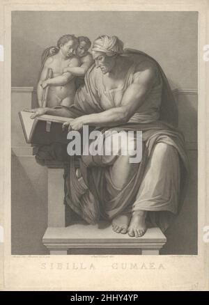 Le Sibyl Cumaean après la fresque de Michel-Ange dans la chapelle Sixtine 1784–90 Giovanni Volpato Italien.Le Sibyl Cumaean après la fresque de Michel-Ange dans la Chapelle Sixtine 680359 Banque D'Images