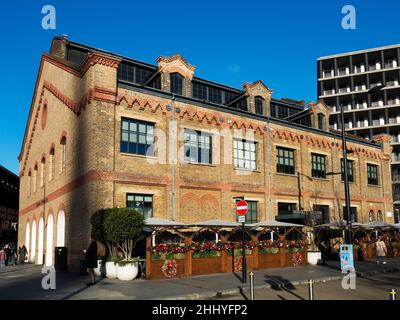 Le Gymnasium allemand ancien gymnase et bibliothèque maintenant un restaurant à Kings Cross Londres Angleterre Banque D'Images