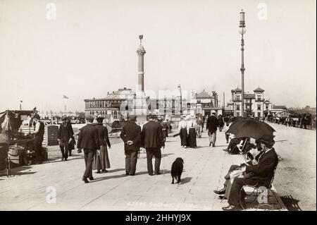 Photographie ancienne, fin 19th, début 20th siècle, vue de Southsea, Portsmouth Banque D'Images