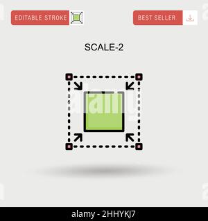 Icône de vecteur simple Scale-2. Illustration de Vecteur