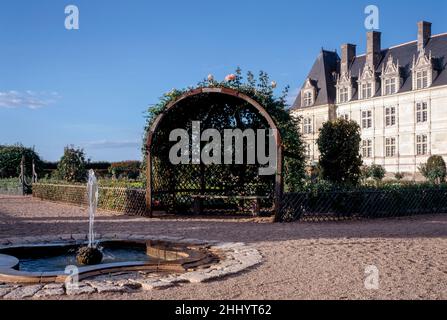 Villandry, Château de Villandry, Gemüsegarten Banque D'Images